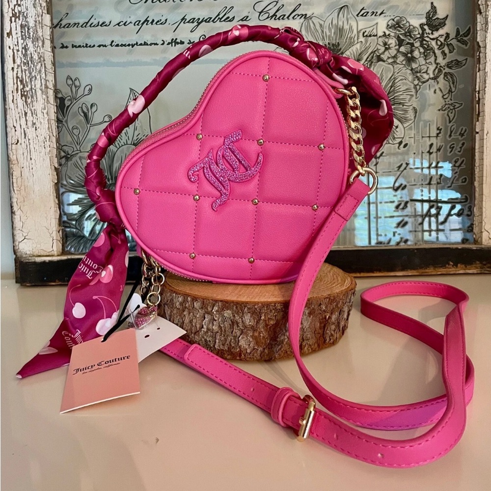 COPY Juicy Couture Pink Heart Crossbody Bag